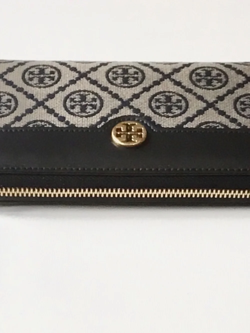 TORY BURCH MONOGRAM SIGNATURE LONG WALLET